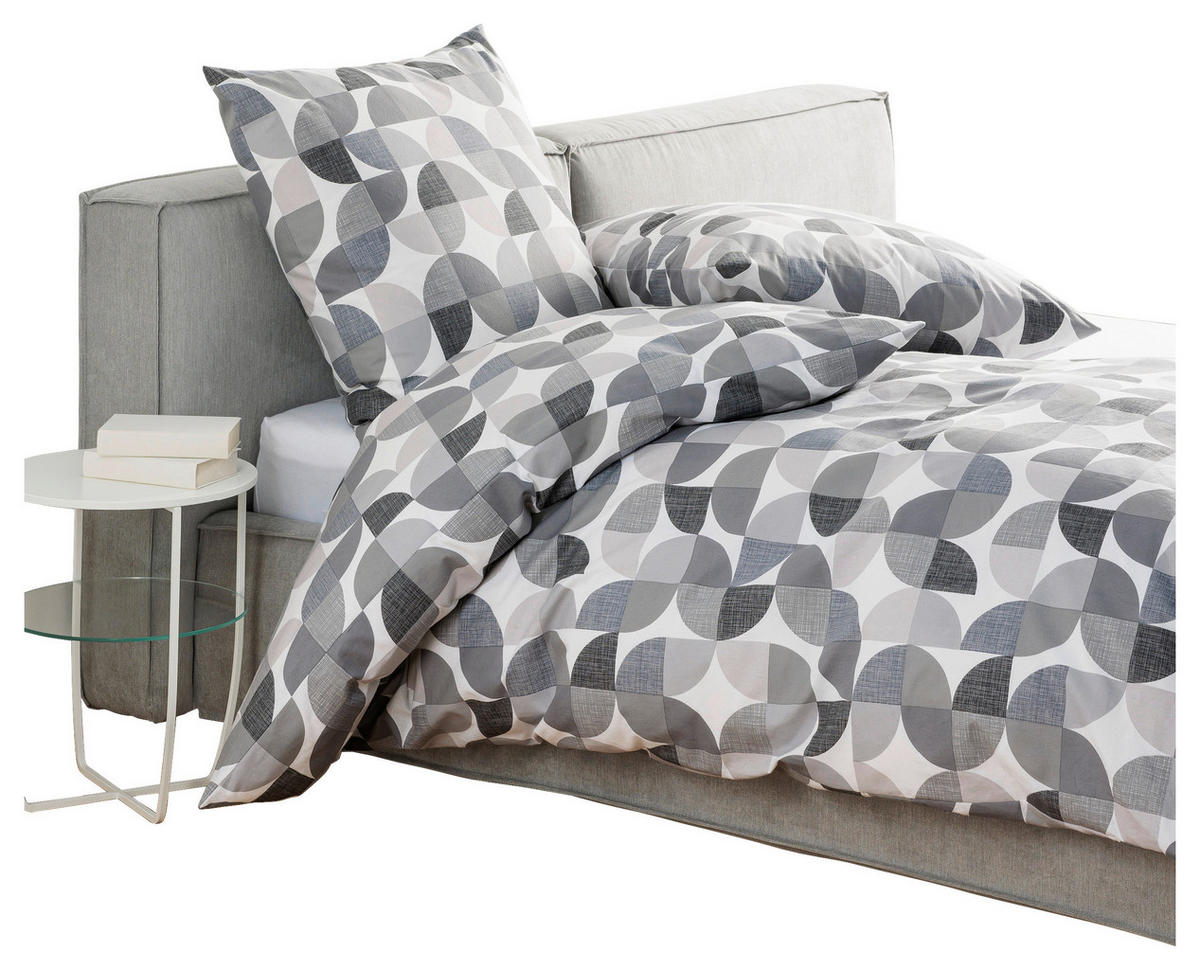BETTWÄSCHE Biber 135/200 cm  - Grau, Design, Textil (135/200cm) - Janine