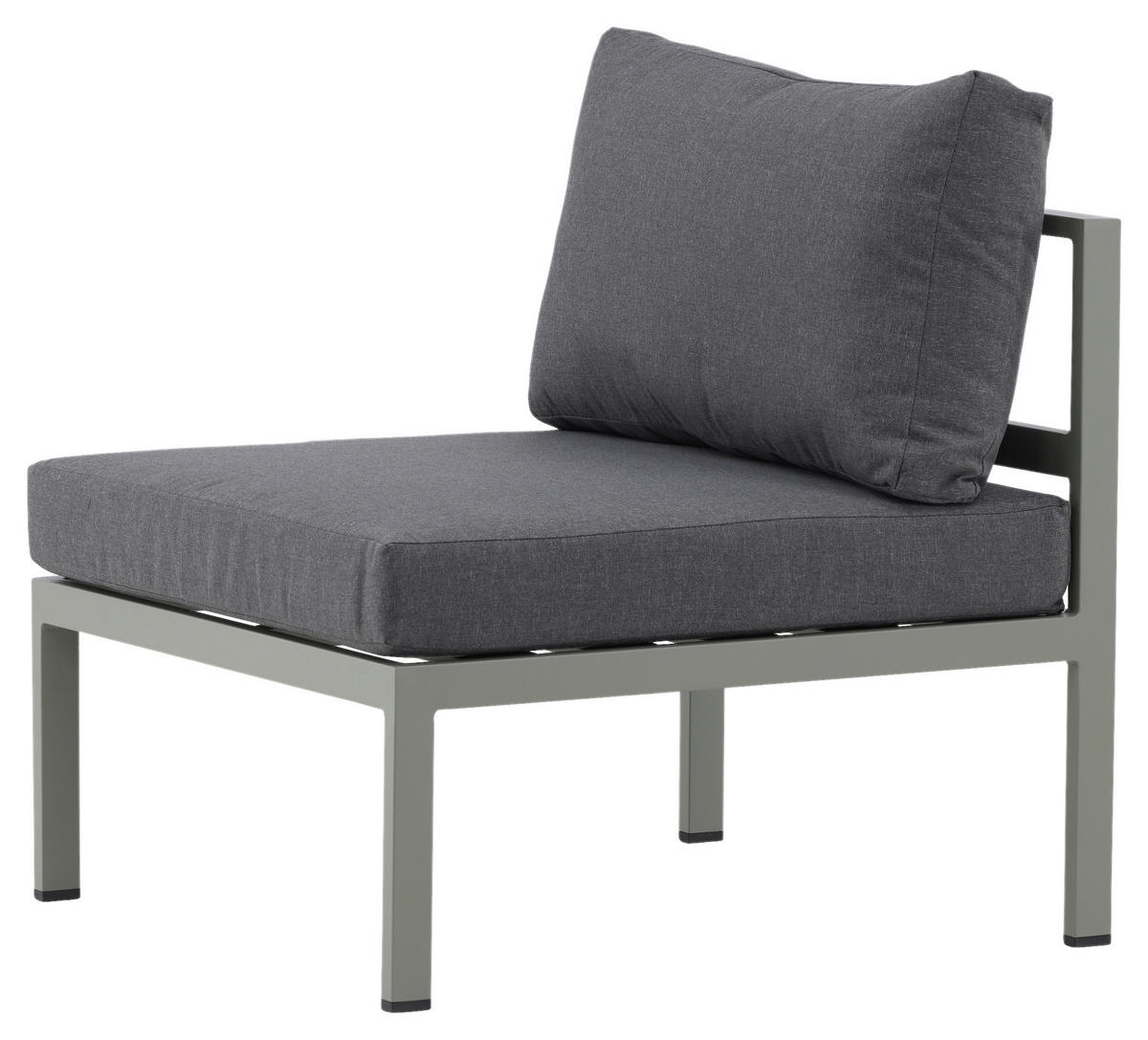 LOUNGESESSEL  - Pastellgrün/Grau, KONVENTIONELL, Metall (70/65/74cm) - Gardenson