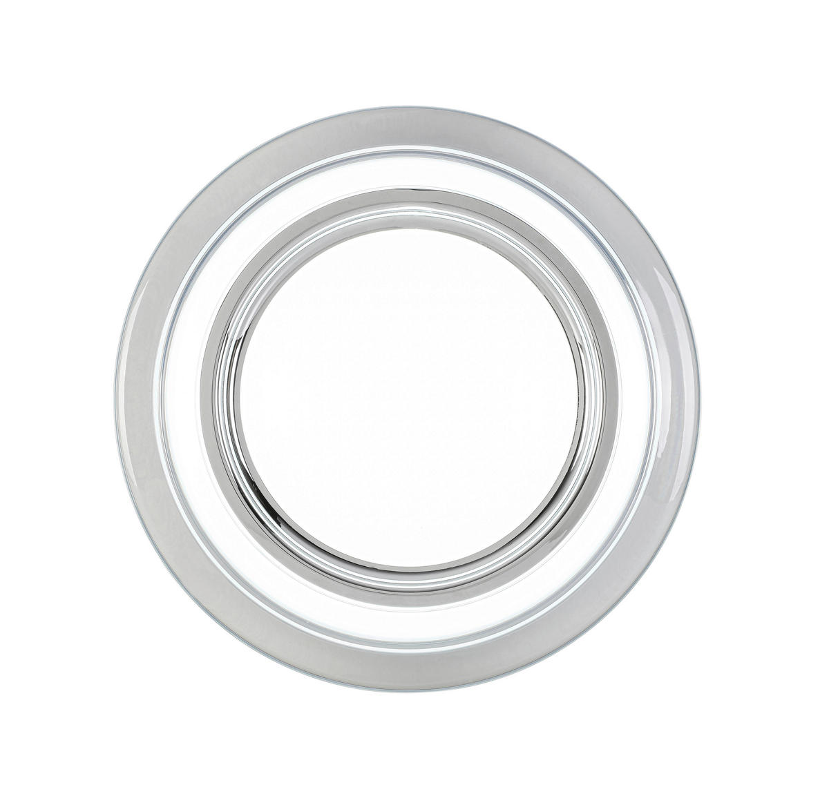 LED-DECKENLEUCHTE 35/6 cm   - Chromfarben/Transparent, Design, Kunststoff/Metall (35/6cm) - Novel