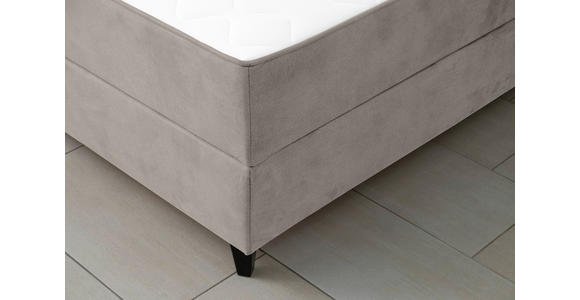 BOXBETT 120/200 cm  in Taupe  - Taupe/Schwarz, KONVENTIONELL, Kunststoff/Textil (120/200cm) - Carryhome