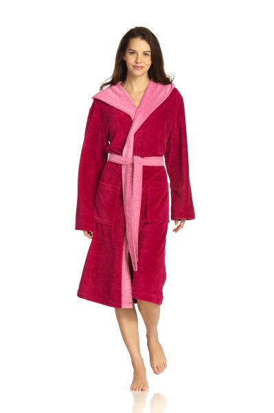 BADEMANTEL XS Unisex  - Pink, Basics, Textil (XSnull) - Vossen
