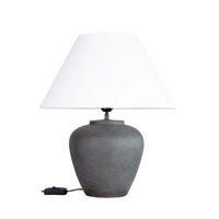 TISCHLEUCHTE 35/41 cm  - Anthrazit/Hellgrau, KONVENTIONELL, Keramik (35/41cm) - PR Home