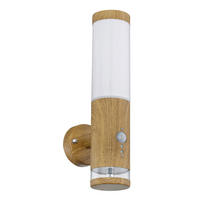 LAMPĂ DE EXTERIOR - străveziu/opal, Basics, plastic/metal (8,5/15/35cm)