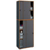 SCHUHSCHRANK  in 60/183/37 cm  - Honigeiche/Anthrazit, Design, Holzwerkstoff/Kunststoff (60/183/37cm) - MID.YOU