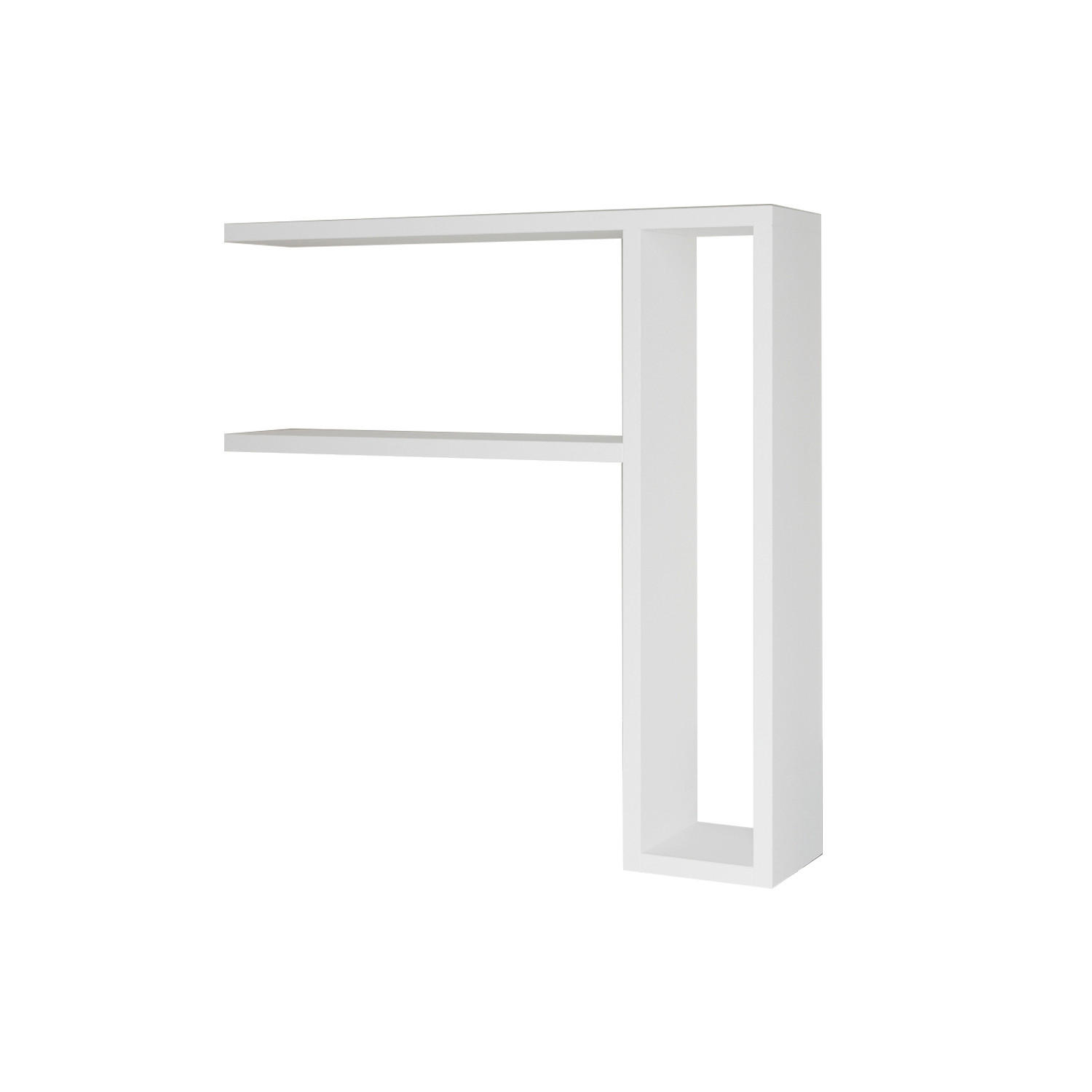 WANDREGAL 60/62/15 cm  - Weiß, Design, Holzwerkstoff (60/62/15cm) - Livetastic