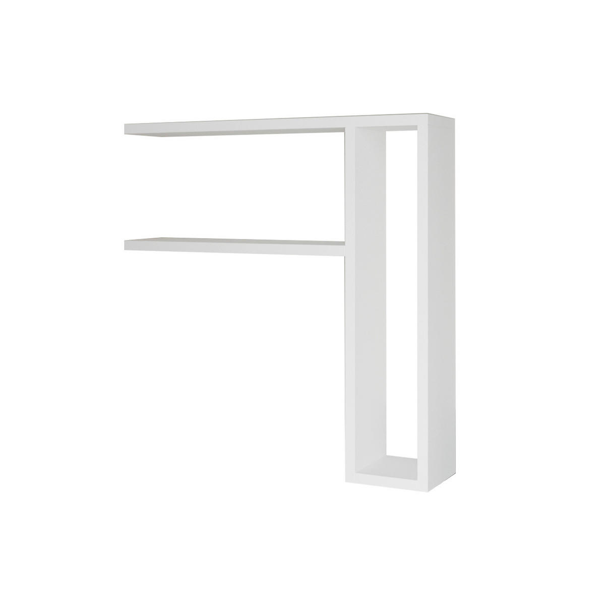 WANDREGAL 60/62/15 cm  - Weiß, Design, Holzwerkstoff (60/62/15cm) - Livetastic