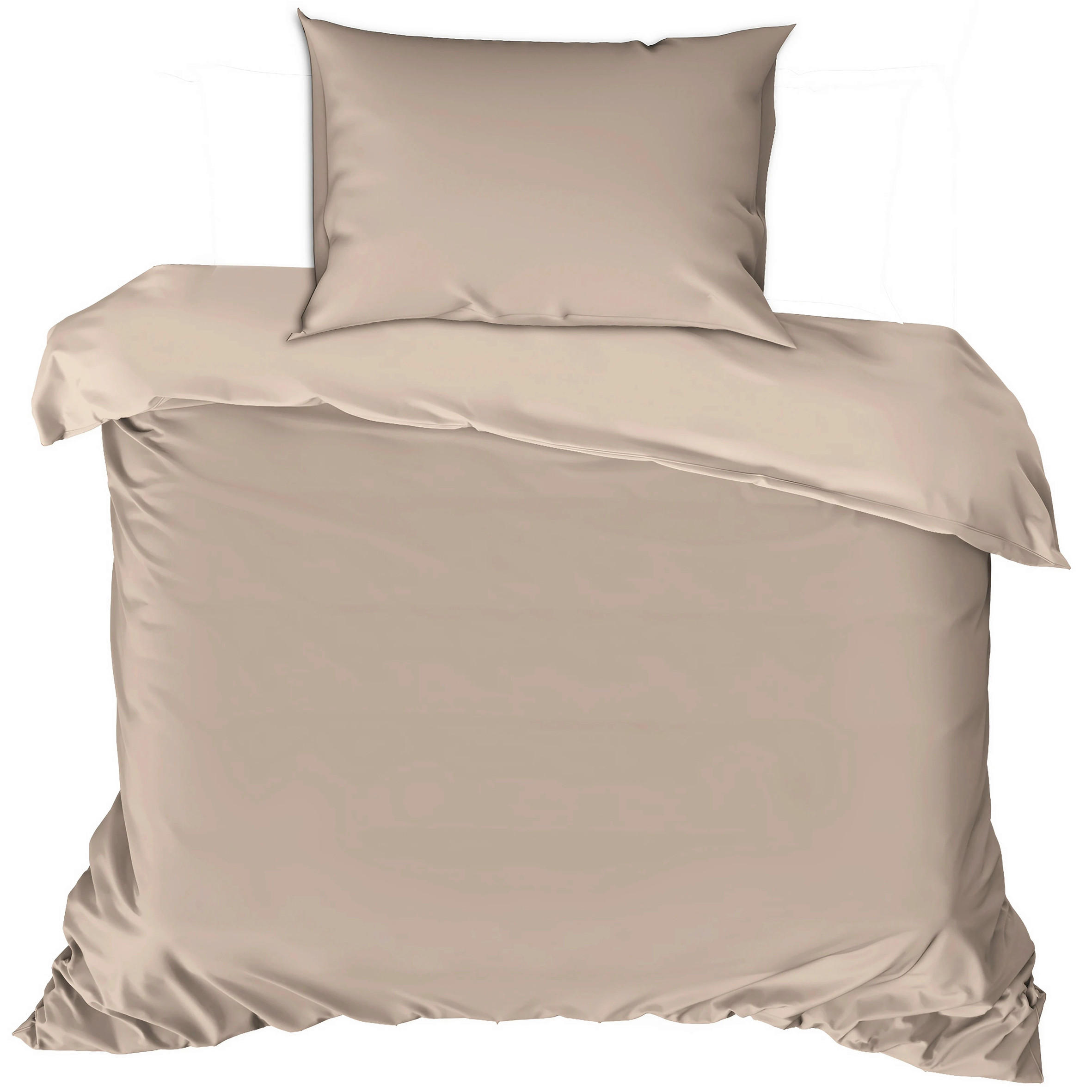 BETTWÄSCHE Renforcé 135/200 cm  - Beige, Basics, Textil (135/200cm)