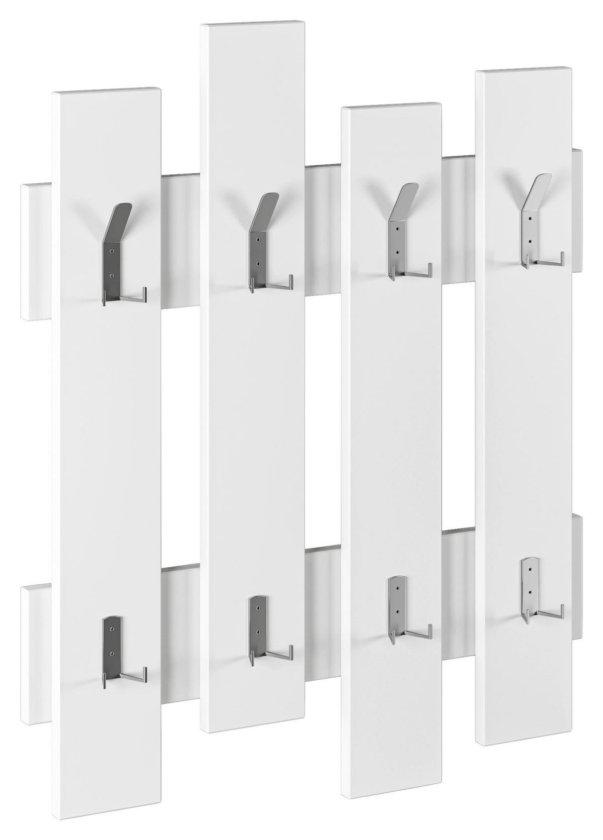 WANDGARDEROBE 64/81/4 cm  - Weiss, Design, Holzwerkstoff (64/81/4cm) - Livetastic