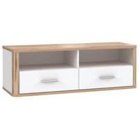 TV-ELEMENT 120,2/41,5/41,3 cm  - Weiss/Plankeneiche, Konventionell, Holzwerkstoff/Kunststoff (120,2/41,5/41,3cm) - Xora