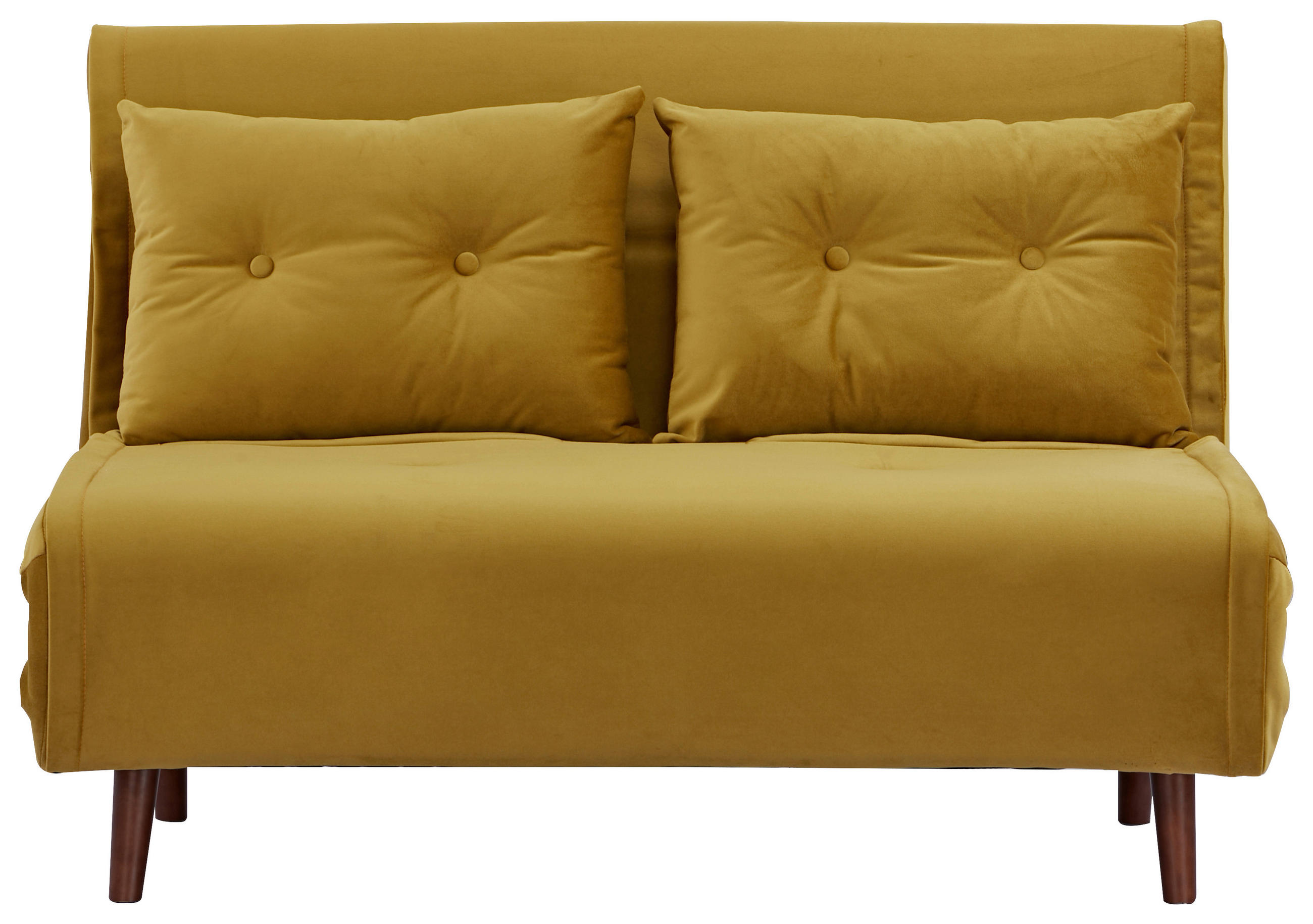CANAPEA EXTENSIBILĂ textil galben