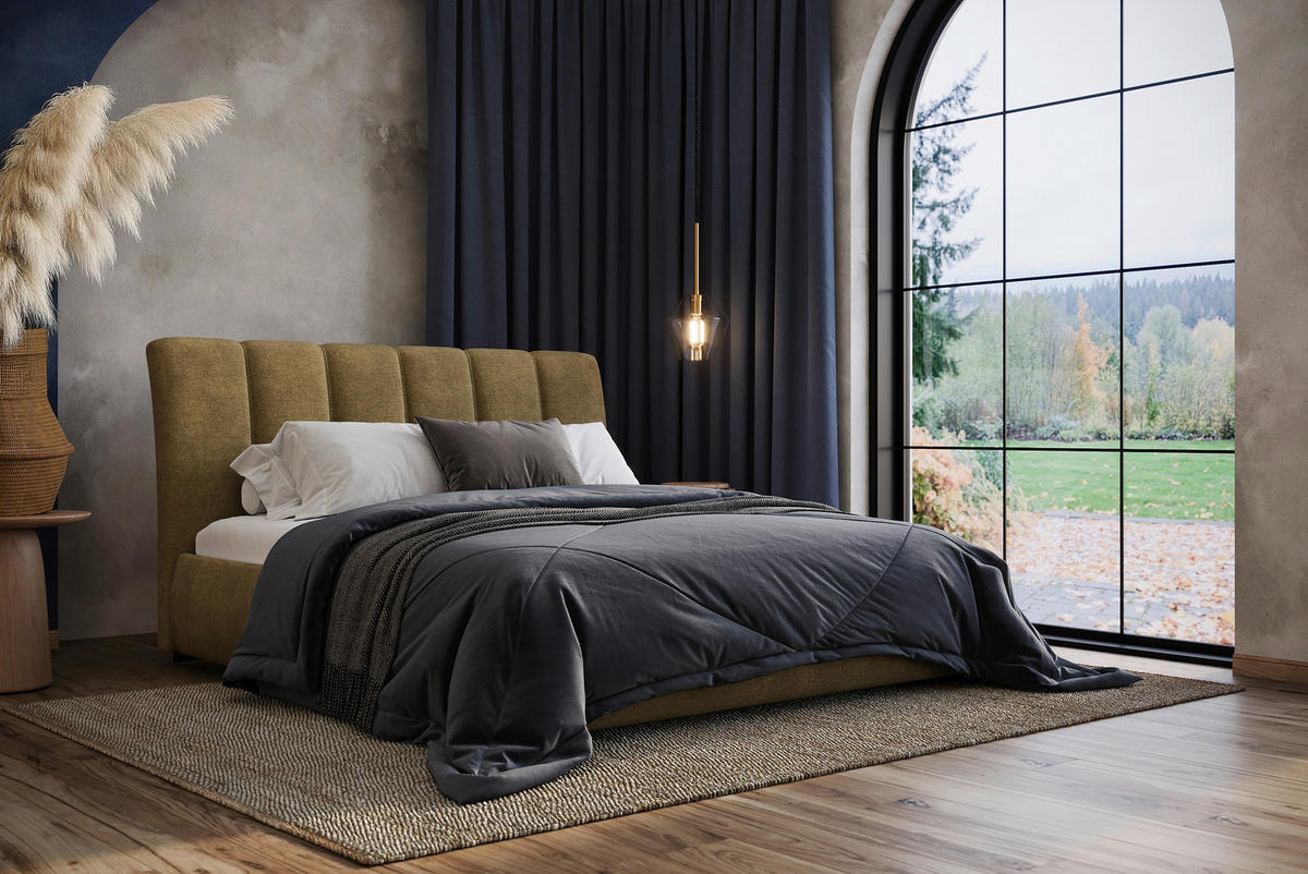 POLSTERBETT 140/200 cm  in Braun  - Braun, Modern, Holz/Holzwerkstoff (140/200cm) - MID.YOU