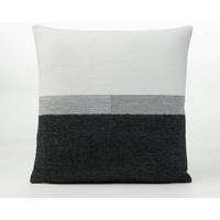 DEKORAČNÍ POLŠTÁŘ 50/50 cm - bílá/černá, Basics, textil (50/50cm) - Novel