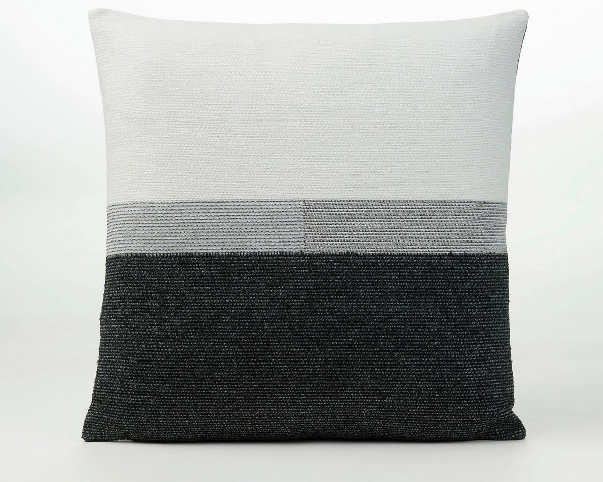 DEKORAČNÍ POLŠTÁŘ 50/50 cm - bílá/černá, Basics, textil (50/50cm) - Novel
