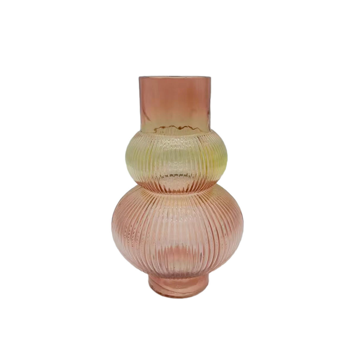 VASE 24.5 cm  - Gelb/Bernsteinfarben, LIFESTYLE, Glas (15/24,5cm) - Ambia Home