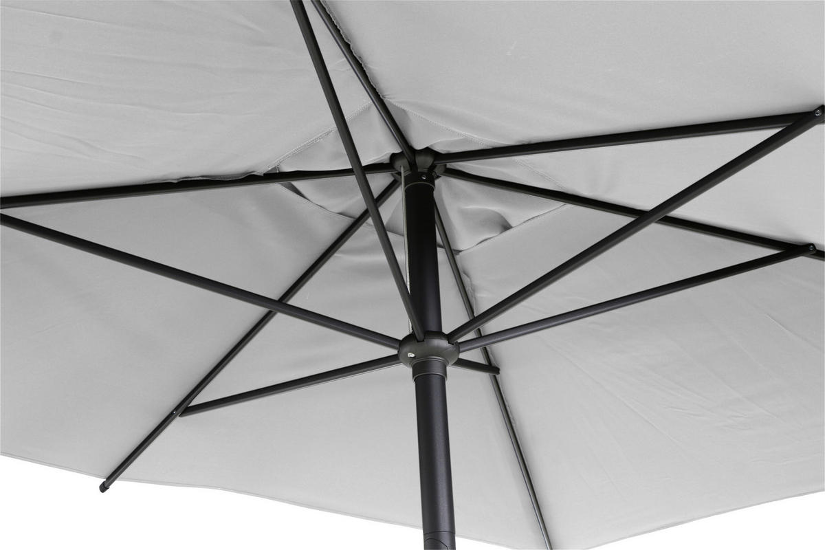 LOUNGEGARNITUR 3-teilig   Teakholz Aluminium, Stahl  - Anthrazit/Teakfarben, KONVENTIONELL, Holz/Kunststoff - Siena Garden