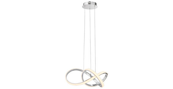 LED-HÄNGELEUCHTE - Chromfarben, Design, Metall (55/150/55cm) - Ambiente