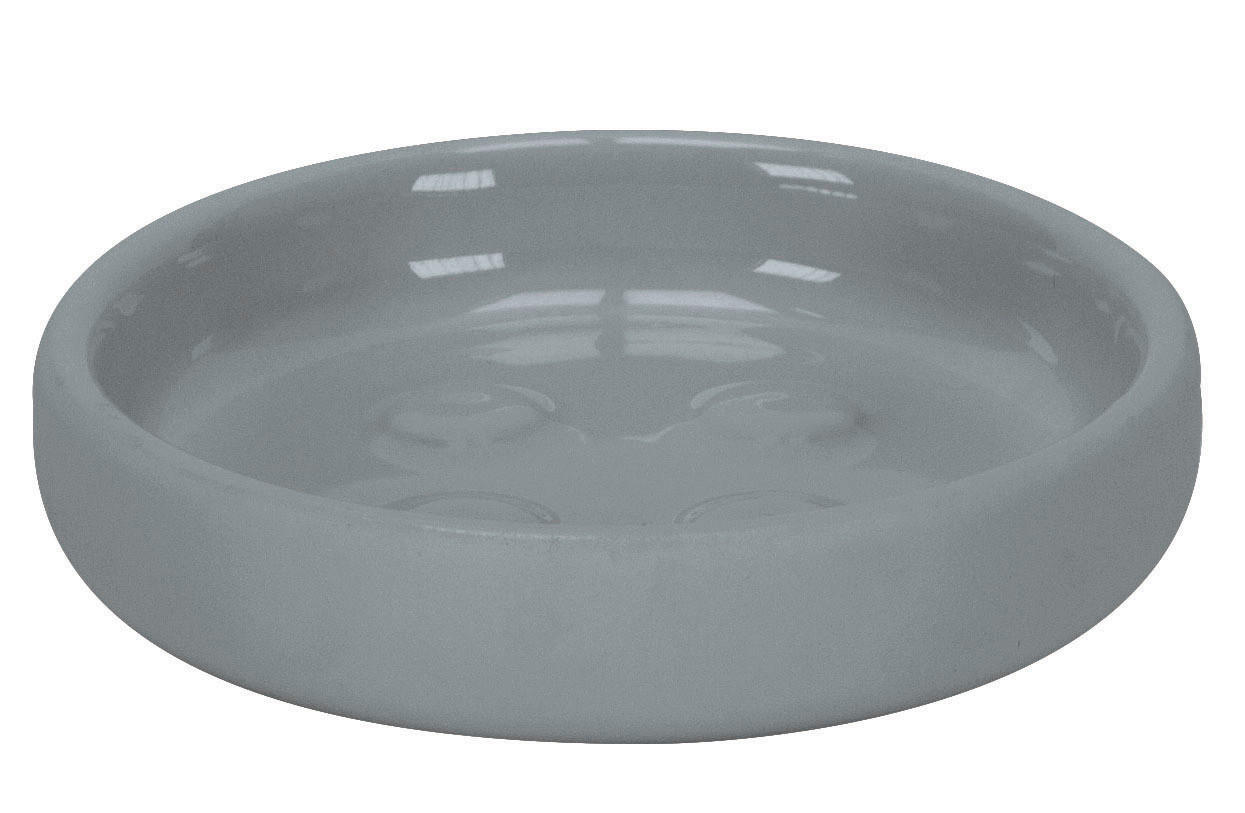 MISKA NA MYDLO sivá - sivá, Basics, plast (2,5cm) - Kleine Wolke