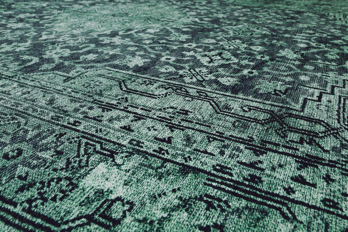 VINTAGE-TEPPICH 140/200 cm 2nd Avenue Dunkelgrau  - Dunkelgrau, LIFESTYLE, Textil (140/200cm) - WECON HOME