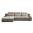 ECKSOFA Beige, Grau Bettkasten, Nierenkissen, Schlaffunktion - Chromfarben/Beige, Design, Textil/Metall (205/270cm) - Carryhome ECKSOFA Beige, Grau Bettkasten, Nierenkissen, Schlaffunktion - Chromfarben/Beige, Design, Textil/Metall (205/270cm) - Carryhome