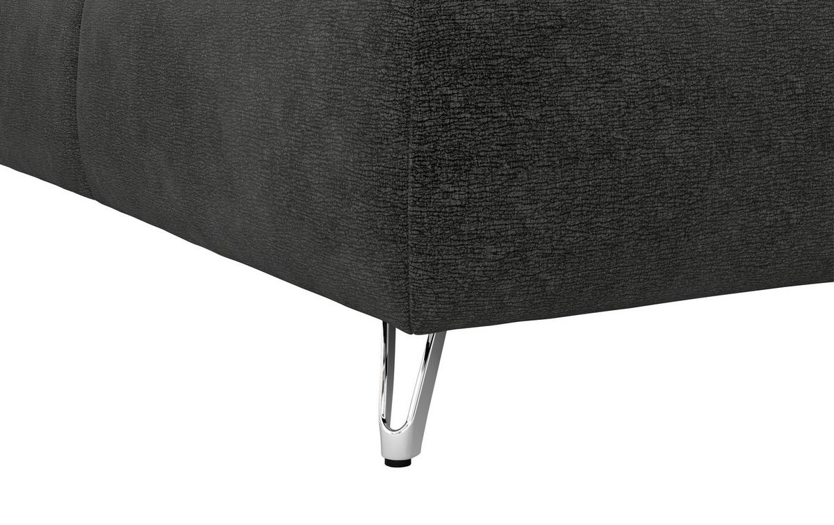 BOXSPRING-ÁGY 180/200 cm  antracit  - króm/antracit, Basics, faalapú anyag/textil (180/200cm) - Carryhome