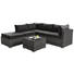Loungegarnitur 15-teilig - Klar/Dunkelgrau, Design, Glas/Kunststoff (211/215cm) - Ambia Garden Loungegarnitur 15-teilig - Klar/Dunkelgrau, Design, Glas/Kunststoff (211/215cm) - Ambia Garden