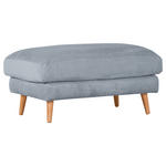 HOCKER Amaro Cord Hellblau  - Naturfarben/Hellblau, ROMANTIK / LANDHAUS, Holz/Textil (100/50/63cm) - Landscape