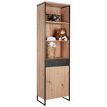 BABYREGAL Yunai Anthrazit, Eichefarben  - Eichefarben/Anthrazit, Trend, Holzwerkstoff/Metall (60/209,7/38,2cm) - My Baby Lou
