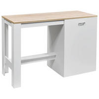 INSULĂ DE BUCĂTĂRIE 138/91/56 cm  - stejar Sonoma/argintiu, Trend, plastic/material pe bază de lemn (138/91/56cm) - Xora