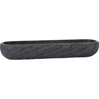 PFLANZENSCHALE Schwarz  - Schwarz, LIFESTYLE, Kunststoff (57,3/16,5/8,6cm) - Ambia Home