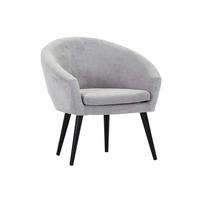 KRESLO, textil, sivá - čierna/sivá, Design, drevo/textil (73/73/66cm) - Niels Andersson