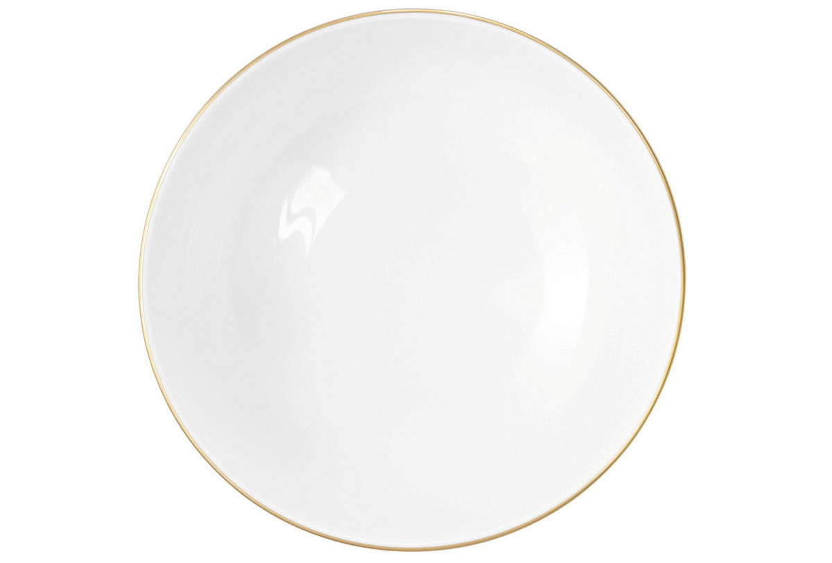 FRUKOSTSKÅL Liberty 15 cm   - vit/guldfärgad, Basics, keramik (15cm) - Seltmann Weiden