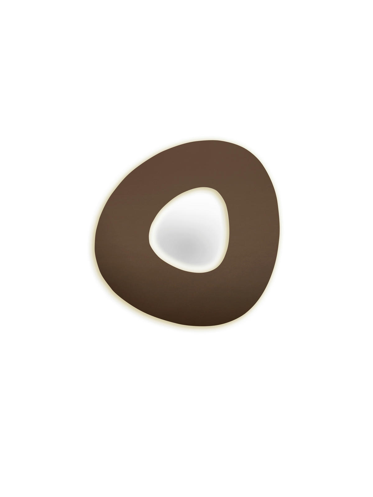 LED-DECKENLEUCHTE 70/50/3,5 cm   - Bronzefarben, Design, Metall (70/50/3,5cm) - BOPP