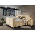 BOXSPRINGBETT 180/200 cm  in Sandfarben  - Sandfarben, KONVENTIONELL, Textil (180/200cm) - Carryhome