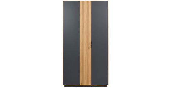 GARDEROBENSCHRANK  in 105/200/42 cm  - Eichefarben/Grau, Natur, Holz/Holzwerkstoff (105/200/42cm) - Linea Natura