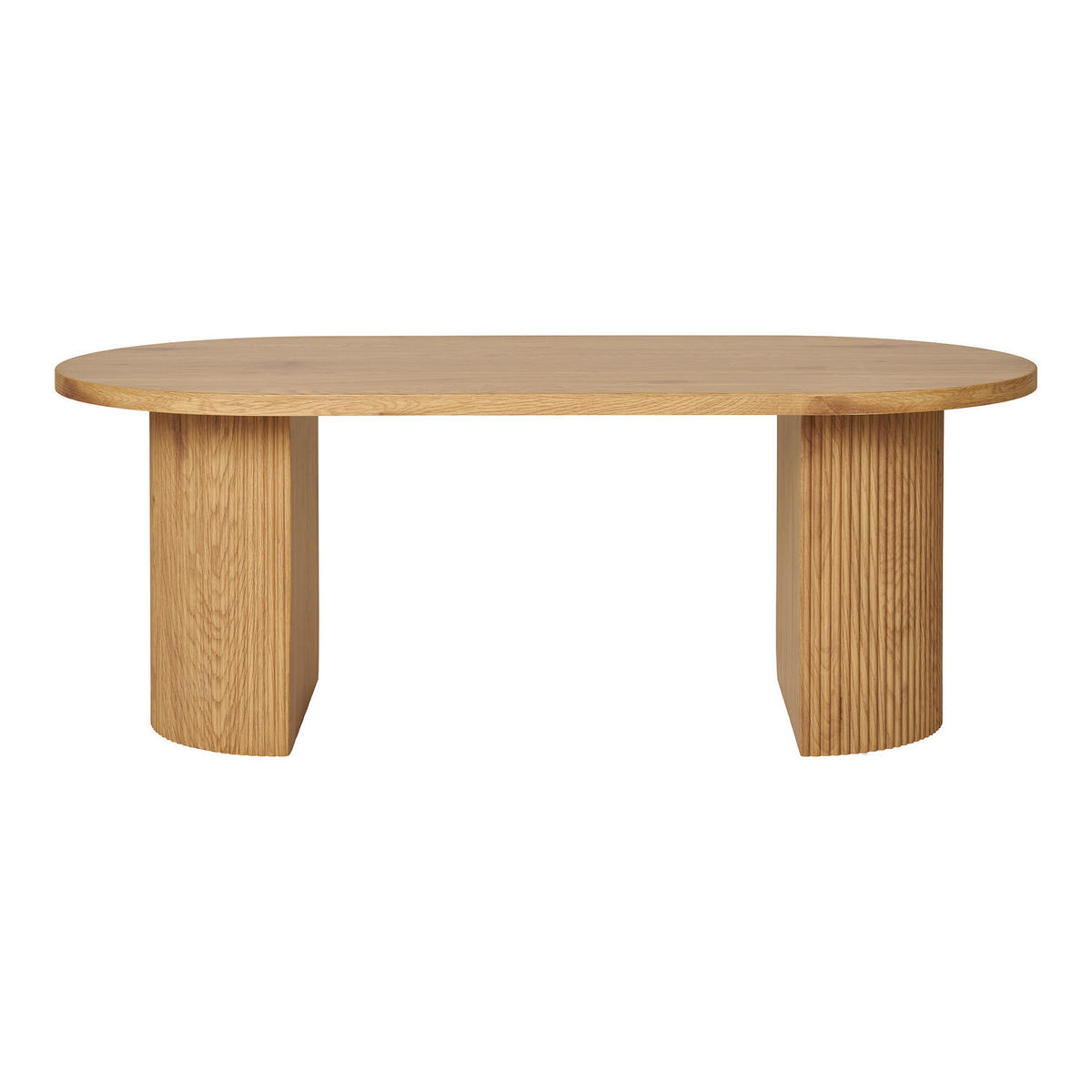 COUCHTISCH Boavista 120/60/45 cm oval Eichefarben  - Eichefarben/Naturfarben, Design, Holzwerkstoff (120/60/45cm) - MID.YOU