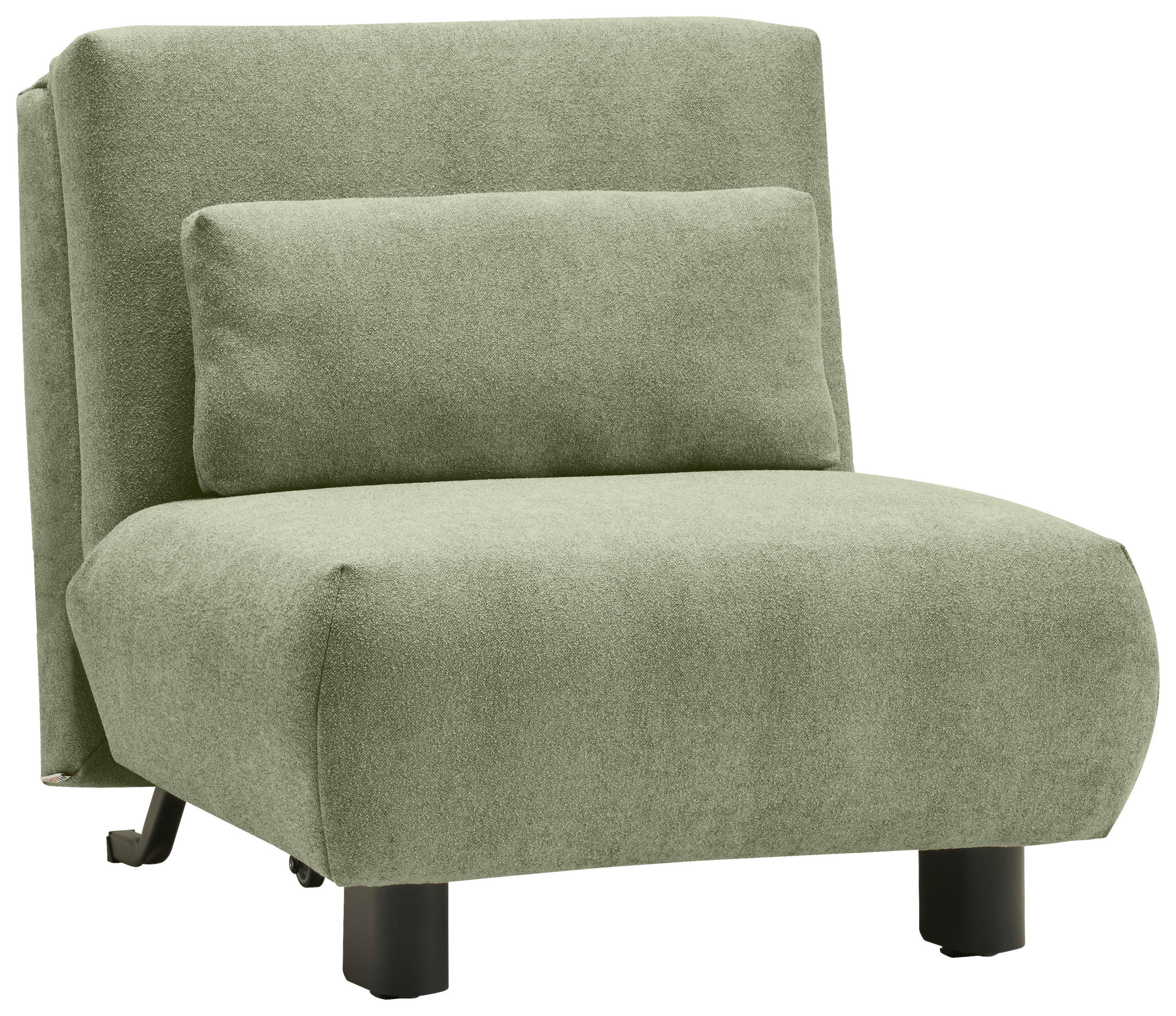 SCHLAFSESSEL Flachgewebe Hellgrün    - Schwarz/Hellgrün, KONVENTIONELL, Textil/Metall (90/85/100cm) - Carryhome