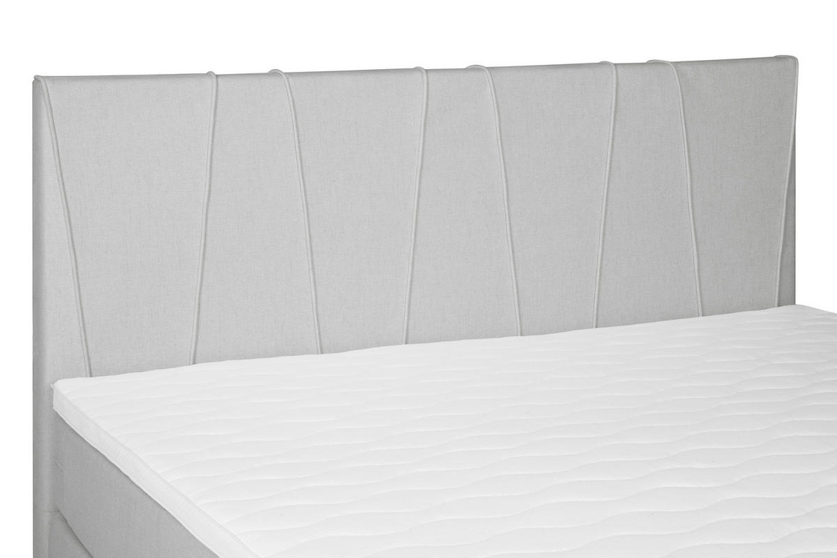 BOXSPRINGBETT 140/200 cm  in Dunkelgrau  - Dunkelgrau/Schwarz, Modern, Textil (140/200cm) - MID.YOU