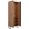 GARDEROBE 5-teilig  in 260/194,5/35 cm  - Schwarz/Eiche Artisan, Basics, Holzwerkstoff (260/194,5/35cm) - Carryhome