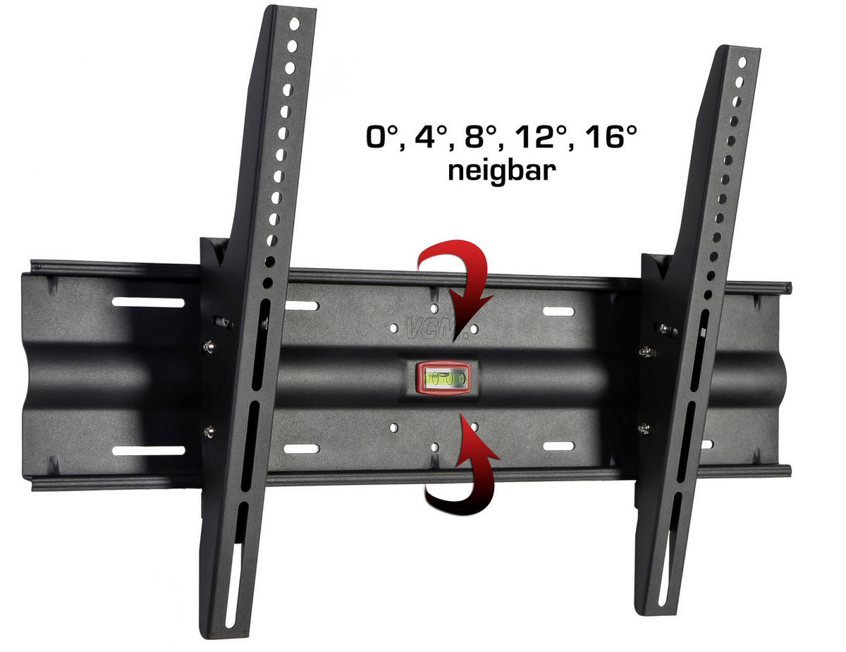 TV-WANDHALTER in Schwarz  - Schwarz, Konventionell, Metall (45/45/6,1cm) - MID.YOU