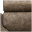 ECKSOFA Taupe Lederlook  - Taupe/Schwarz, Design, Kunststoff/Textil (263/230cm) - Hom`in