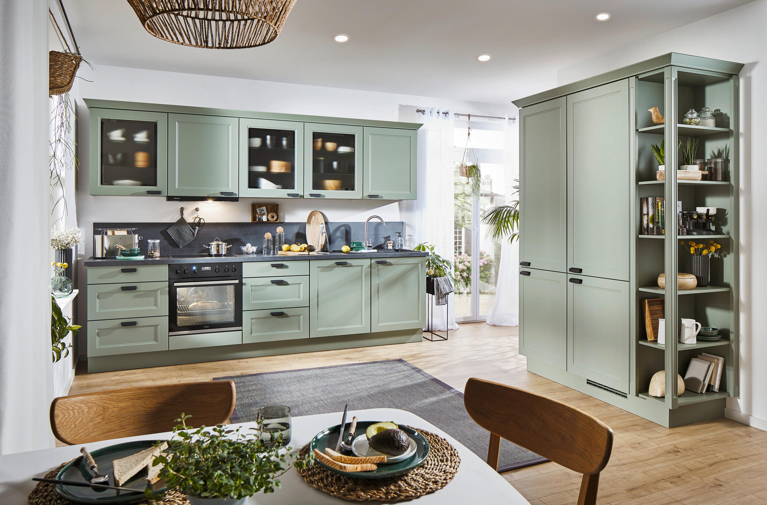 INBYGGNADSKÖK   - grön, Lifestyle, trämaterial - Celina