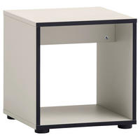 HOCKER in Holzwerkstoff Beige  - Beige/Schwarz, Design, Holzwerkstoff/Kunststoff (40/42/40cm) - MID.YOU