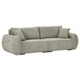 SCHLAFSOFA Flachgewebe Mintgrün  inkl. Zierkissen, Rückenkissen, Bettkasten, Schlaffunktion, Rücken echt, Liegefläche im Originalstoff  - Schwarz/Mintgrün, KONVENTIONELL, Kunststoff/Textil (250/74/92cm) - Carryhome