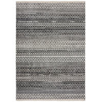 FLACHWEBETEPPICH 80/140 cm Santiago Schwarz, Weiß  - Schwarz/Weiß, Basics, Textil (80/140cm) - Xora