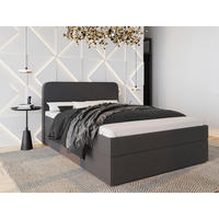 PAT TIP BOXSPRING FĂRĂ ARCURI 140/200 cm  antracit  - culoare natur/antracit, Modern, plastic/lemn (140/200cm) - MID.YOU