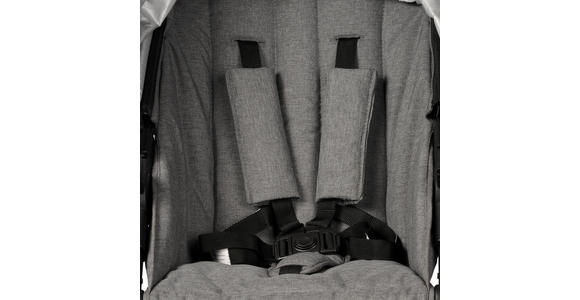 KINDERWAGENSET Korfu  - Dunkelgrau/Schwarz, Basics, Kunststoff/Textil - My Baby Lou