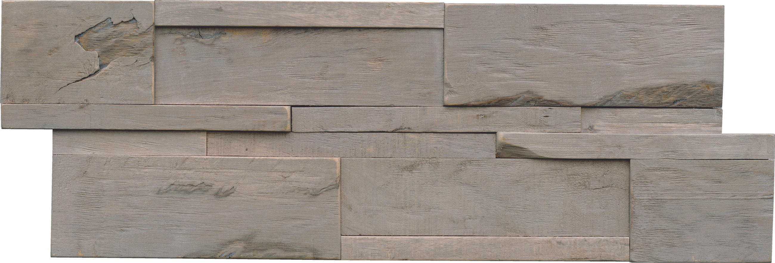 WANDVERKLEIDUNG 9 Stück  - Grau, Basics, Holz (56/20/2cm)