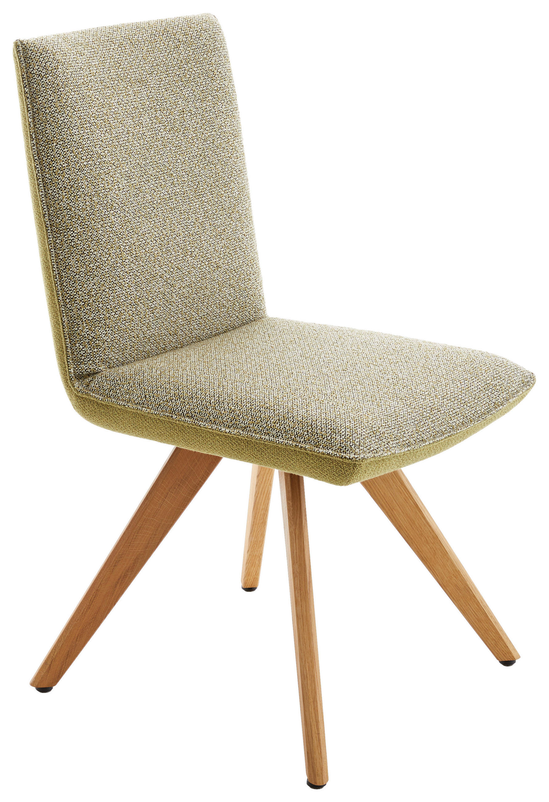 STUHL  in Flachgewebe Holz, Textil  - Eichefarben/Hellgrün, Design, Holz/Textil (48/91/63cm) - Koinor