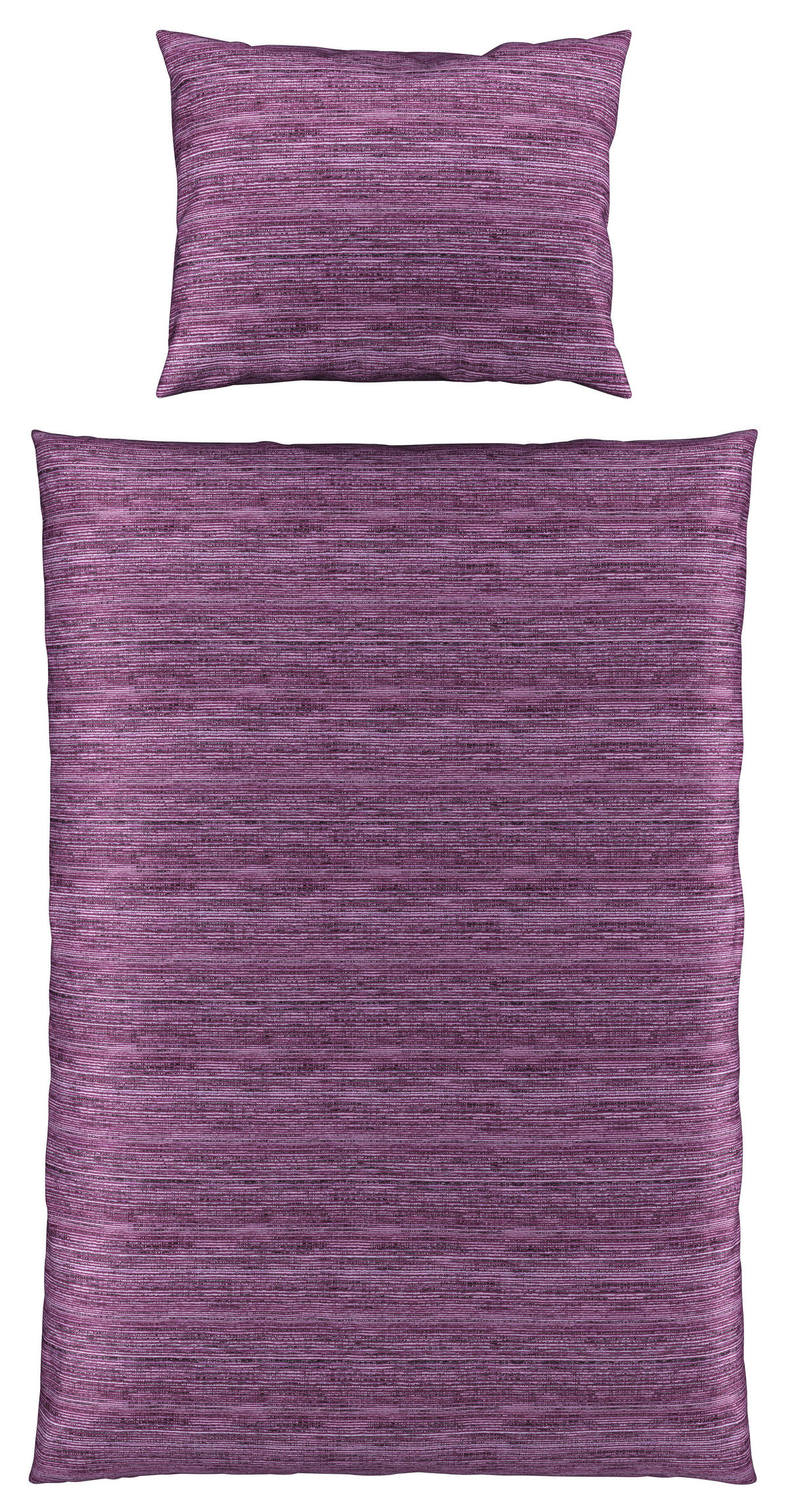 POSTELJNINA CARO 140/200 cm saten sivovijolična  - sivovijolična, Konvencionalno, tekstil (140/200cm) - Novel