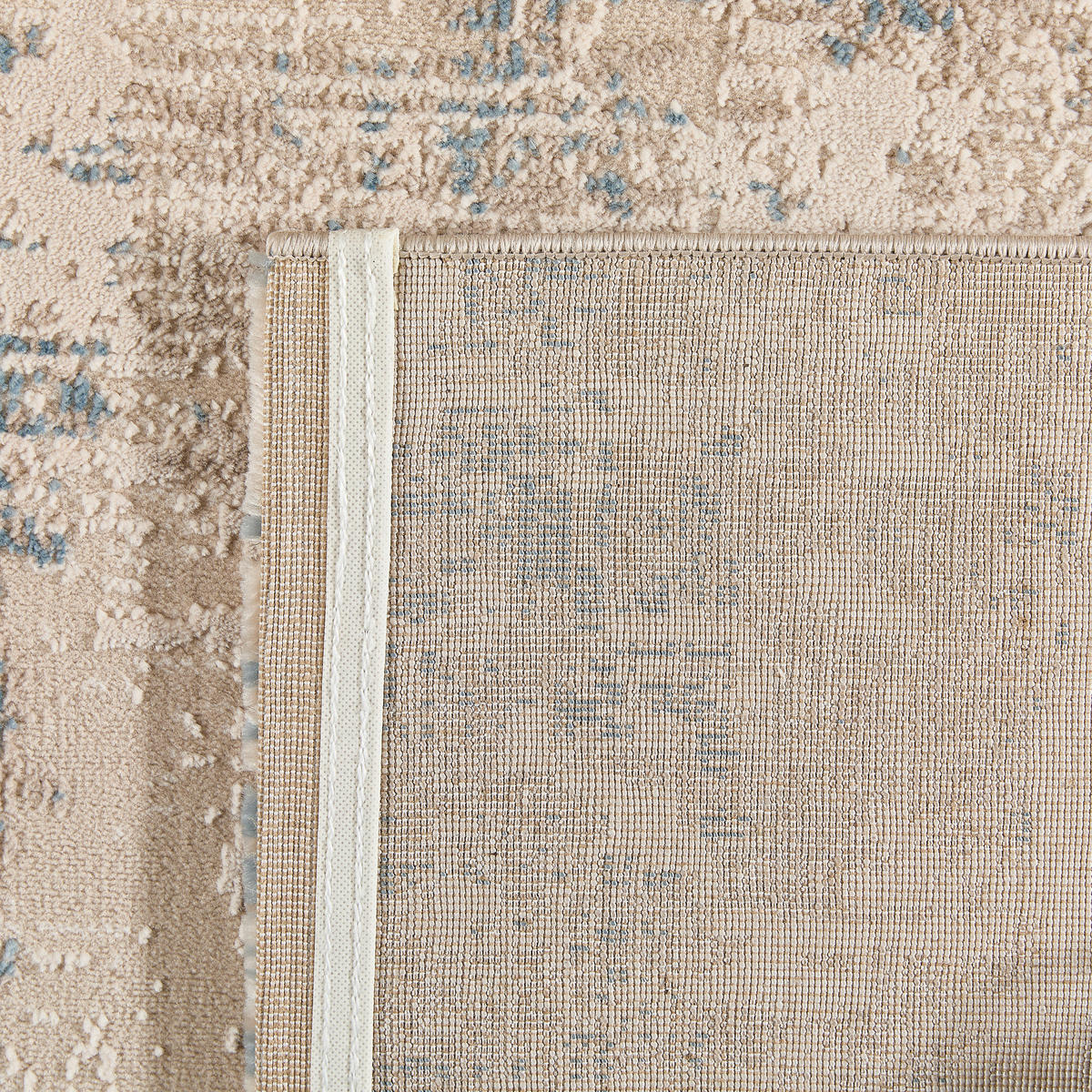 FLACHWEBETEPPICH Wohnzimmer 160/230 cm Blau, Beige rechteckig  - Blau/Beige, Trend, Textil (160/230cm) - Novel